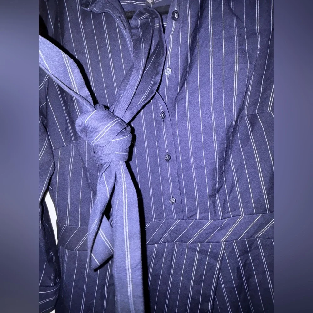 Banana Republic Navy and White Striped Dress - Picture 11 of 11